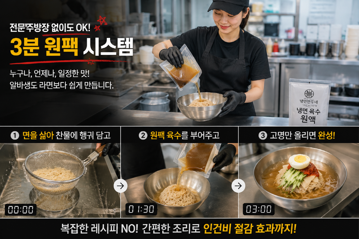 냉면 만두네