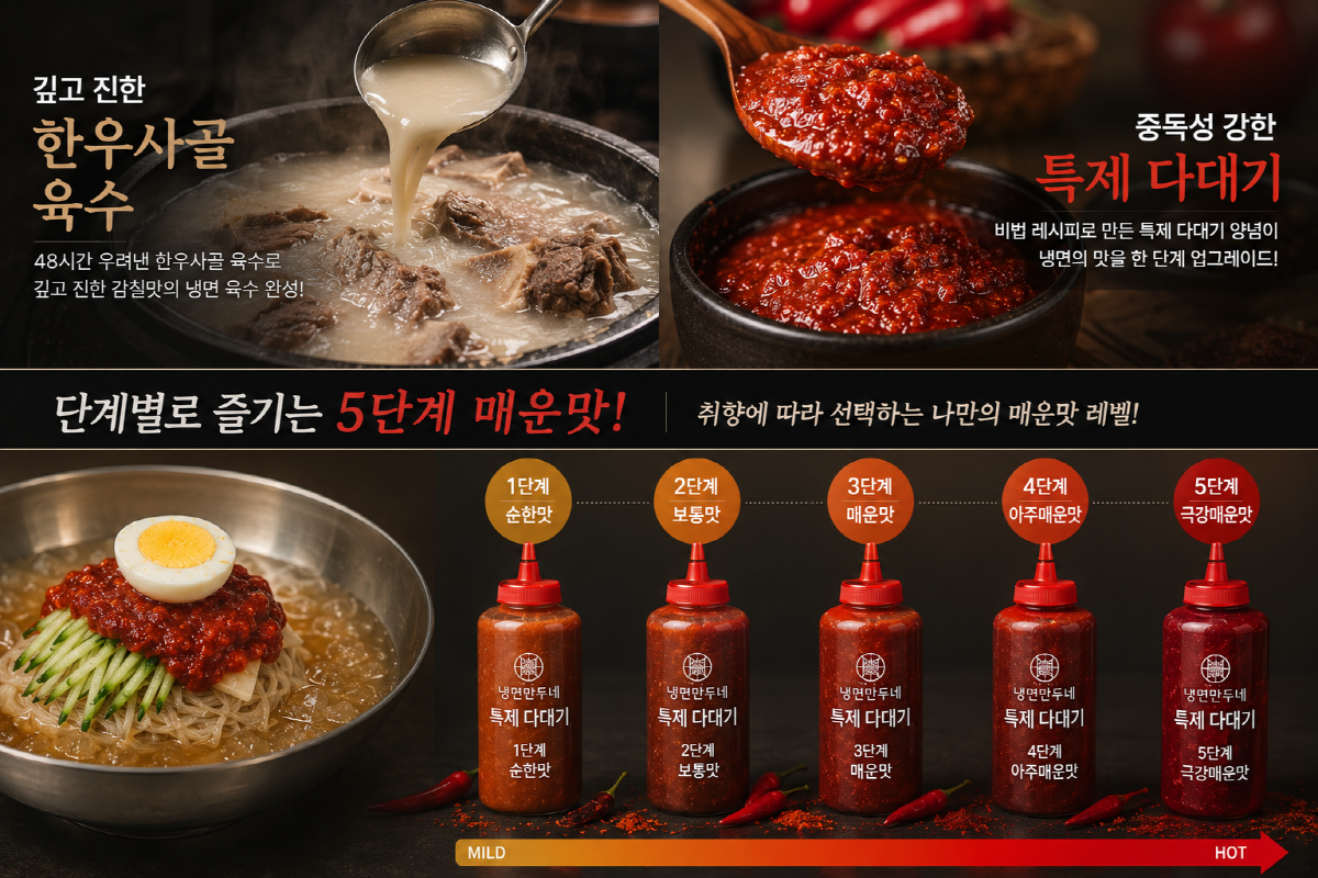 냉면 만두네