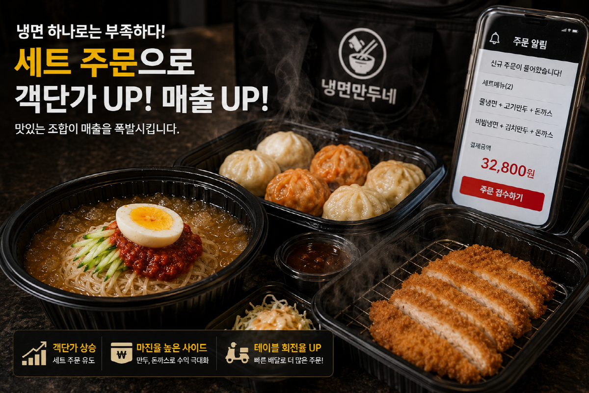 냉면 만두네